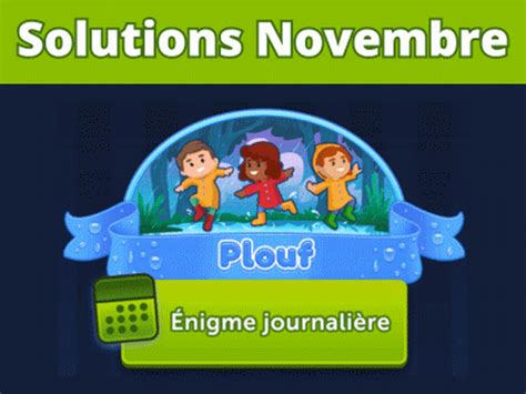 SOLUTION 4 IMAGES 1 MOT – NOVEMBRE 2023 : Plouf.